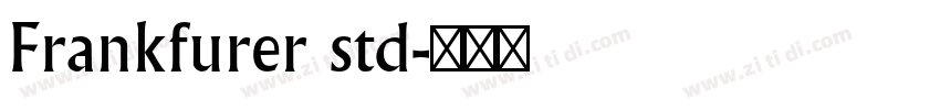 Frankfurer std字体转换